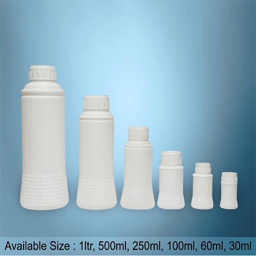 HDPE Corajan White Plastic Bottles