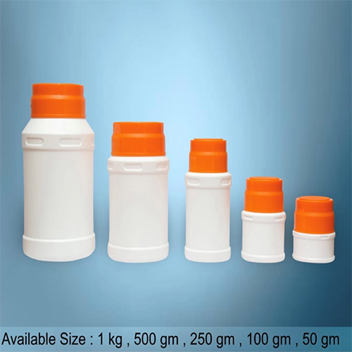 HDPE Alwin Shape White Plastic Jar