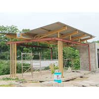 Commercial Gazebo Tensile Structure Shed - High-quality Steel, 10-15 Year Lifespan, Automatic Opening, Fully Customizable Color, Sliding Windows For Light & Ventilation