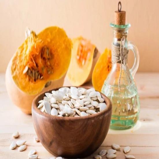 Pumpkin Seed Oil - 500ml Glass Bottle, Cold-pressed Rust Seed Oil | Rich In Fatty Acids & Phytosterols For Heart Health