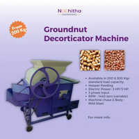 Semi-automatic Groundnut Decorticator Machine - Color: Blue
