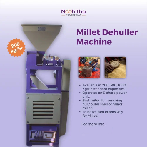 Foxtail Millet Dehulling Machine1 - Material: Metal