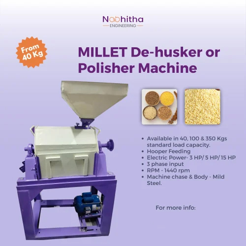 Kodo Millet Polisher - Color: Purple & White