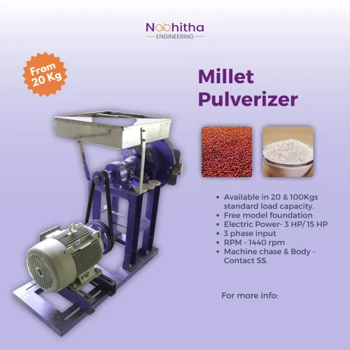 Single Stage Pulveriser Machine - Color: Purple