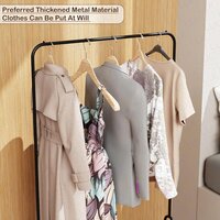 Black Garment Stand/Coat Hanger - 150X81.5X41.5cms - Stylish and Durable Clothes