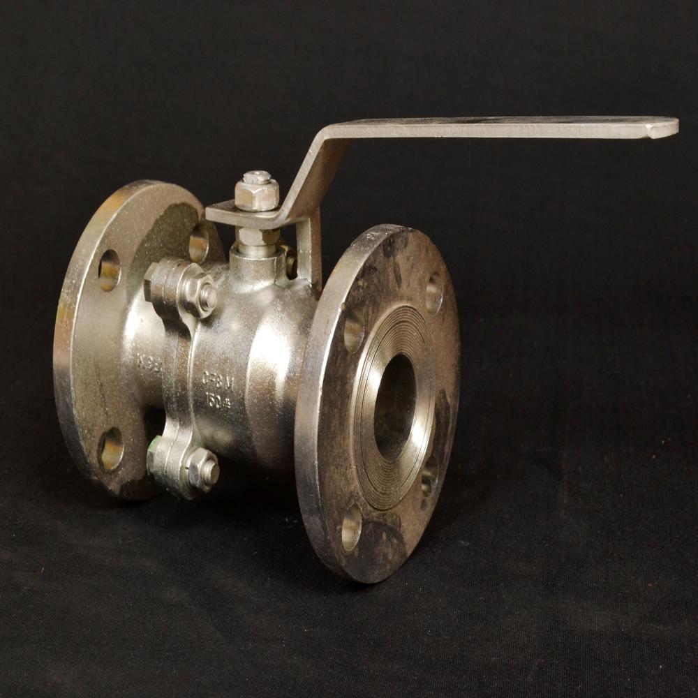 2PC FLANGE END BALL VALVE 80MM