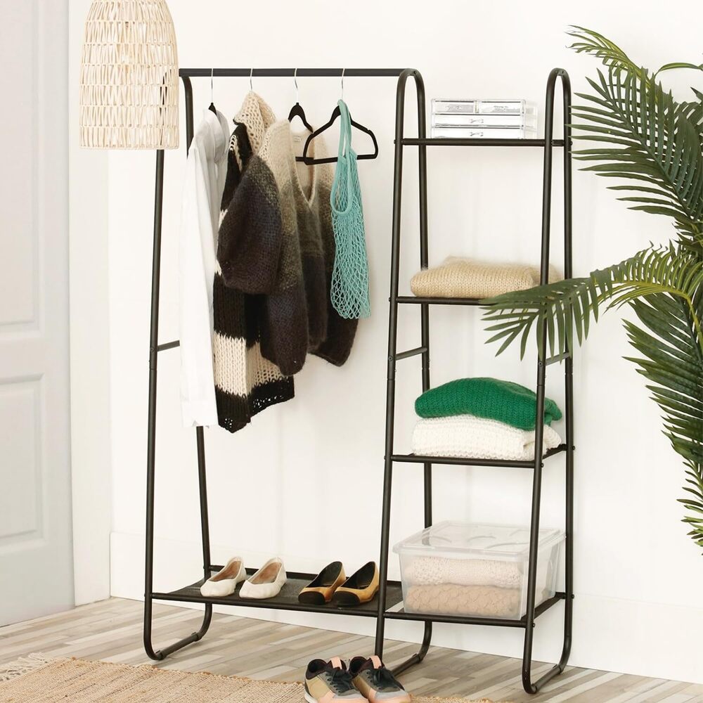 Multi-Purpose Portable Metal Garment Rack Clothes Hanging Storage Holder