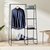 Multi-Purpose Portable Metal Garment Rack Clothes Hanging Storage Holder