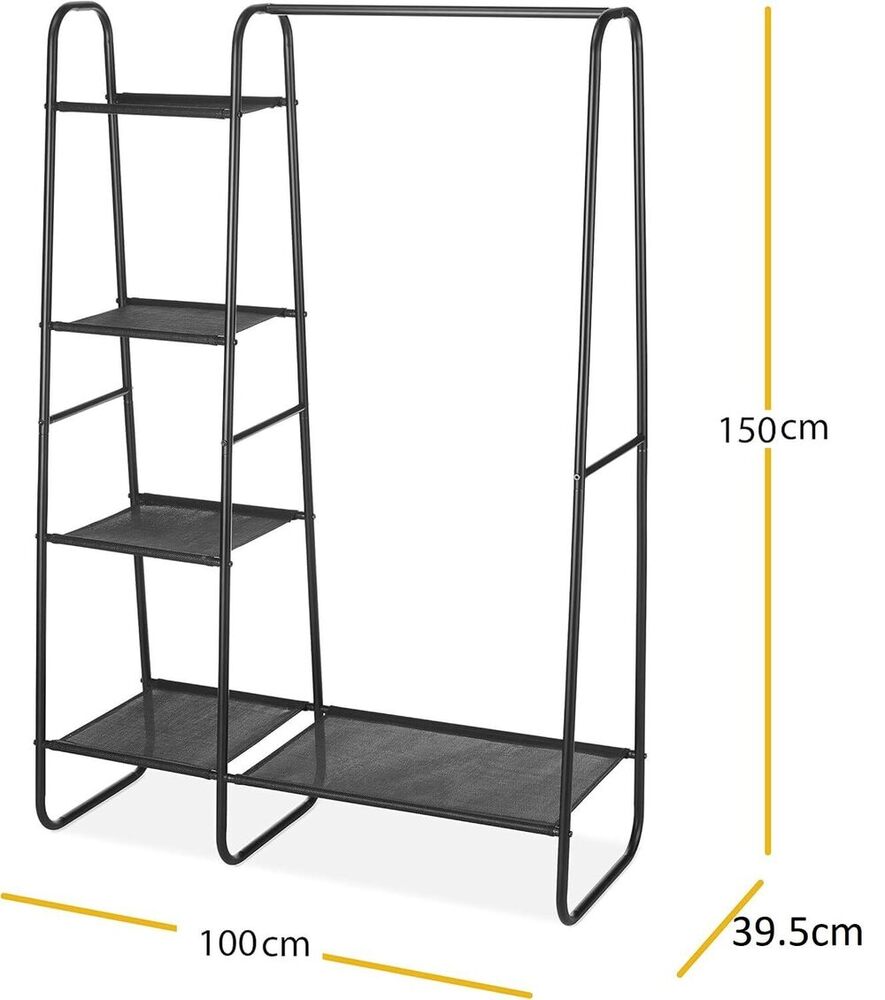 Multi-Purpose Portable Metal Garment Rack Clothes Hanging Storage Holder
