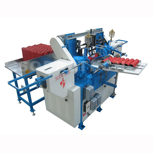 Automatic Paper Tube Finishing Machine - Color: Blue