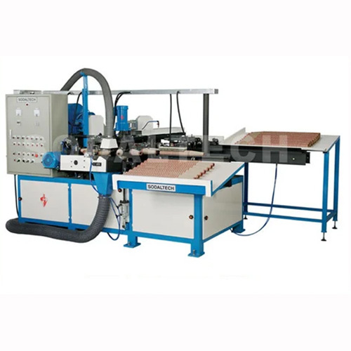 Automatic Paper Cone Finishing Machine (Twin Index) - Color: Blue