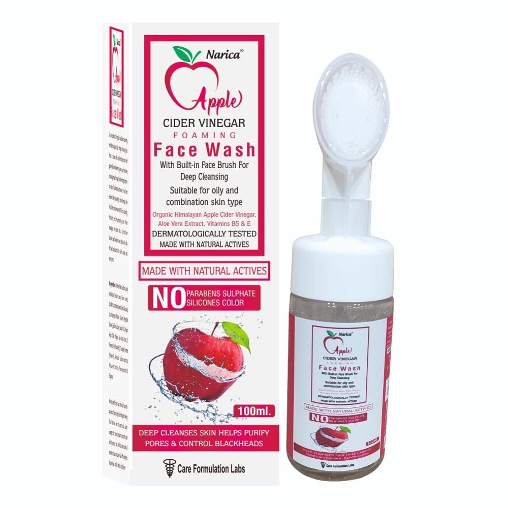 Apple Cider vinegar, Aloe vera Extract, Vitamin B5 & E,  FACE WASH