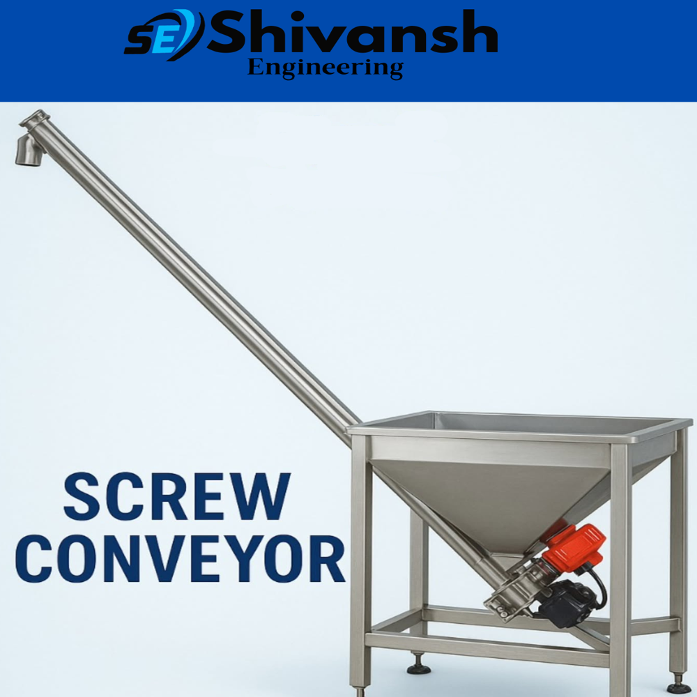 Stainless Steel Screw Conveyor - Color: Silver