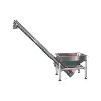 Industrial Screw Conveyor System - Color: Silver
