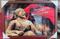 Shivaji Maharaj Crystal MDF Frames and prints