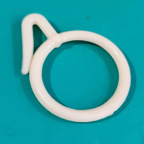 Plastic Curtain Rings - Color: White