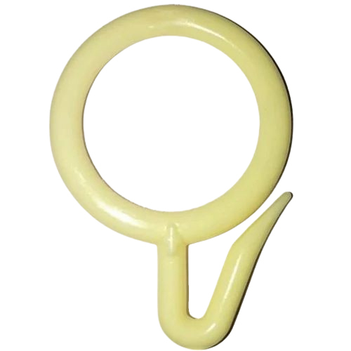Plastic Curtain Hooks - Color: White