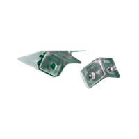 Glass Corner Shelf - Finish: Polished