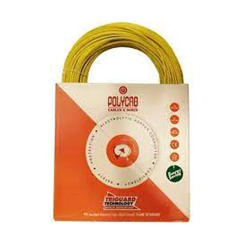 Polycab Electrical Wire - Color: Yellow