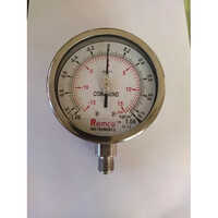 Compound Pressure Gauge - Stainless Steel, Standard Size, Silver Finish | 300 Gm Weight, Industrial Usage