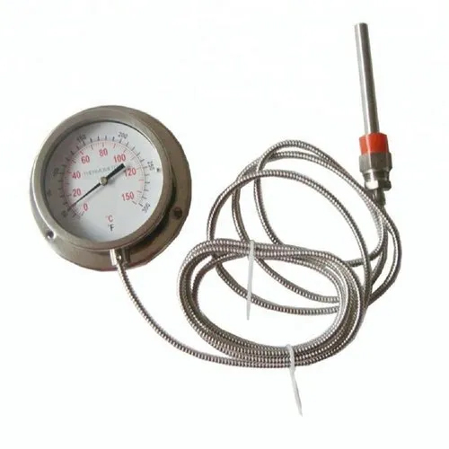 Capillary Temperature Gauge - Color: Silver