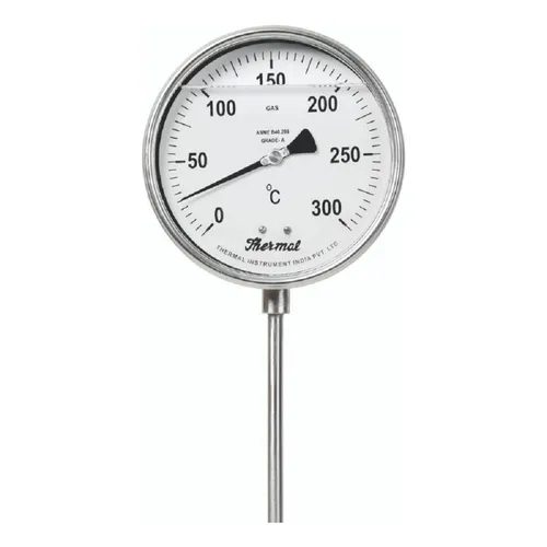 Rigid Stem Temperature Gauge - Color: Silver