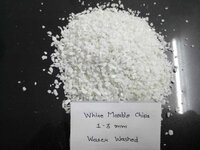 Ivory Cream or off white Crushed marble chips for wall cladding and terrazzo flooring