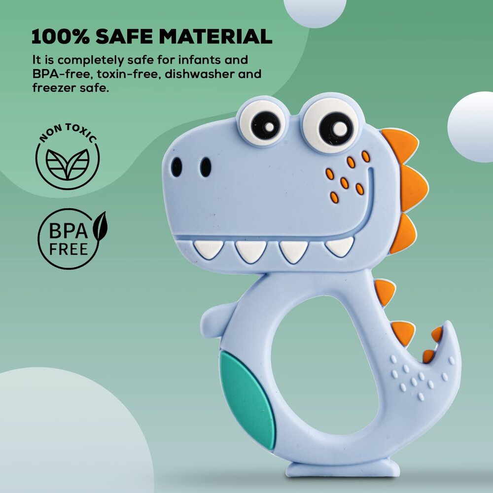 Silicone Dinosaur Teethers for Baby
