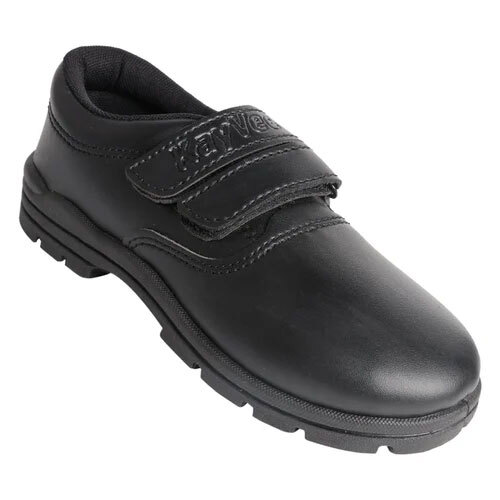 Black Welcrow School Shoes - Feature: Washable