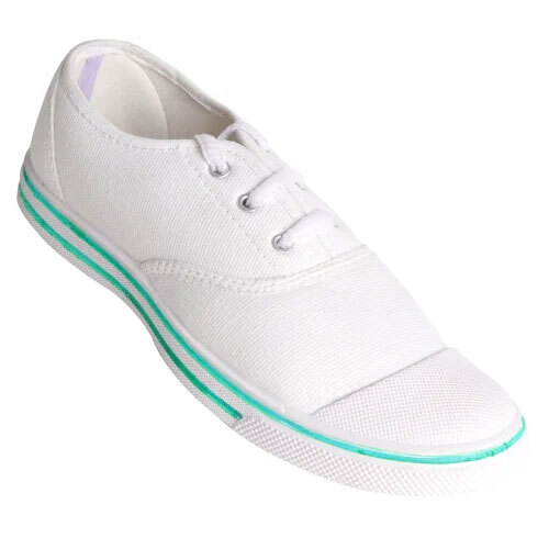 School Canvas Shoe - Color: White