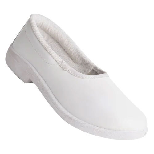 Girls White School Shoes - Feature: Washable