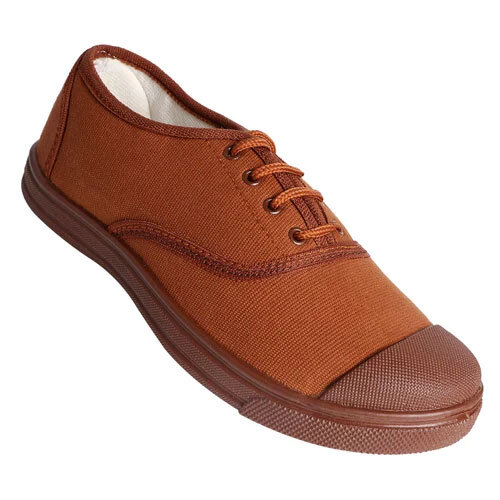 Brown Canvas Tennis Shoes