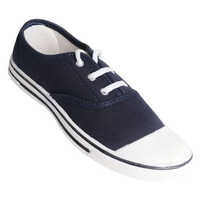 Blue Canvas Tennis Shoe