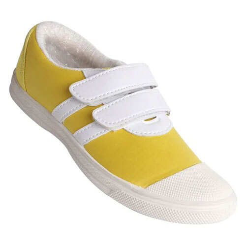 House Colour Girls School Shoes - Color: Yellow/Wt