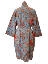 Screen Printed Long Kimono