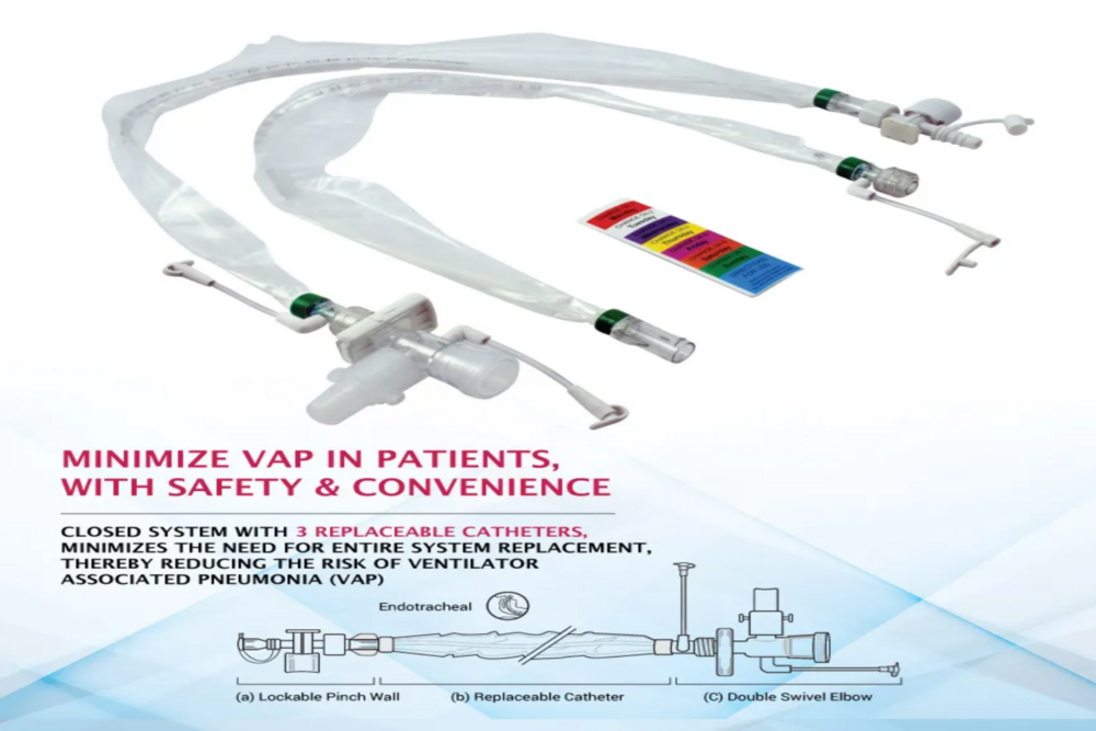 DAR CLOSED SUCTION SYSTEM REPLACEABLE CATHETER