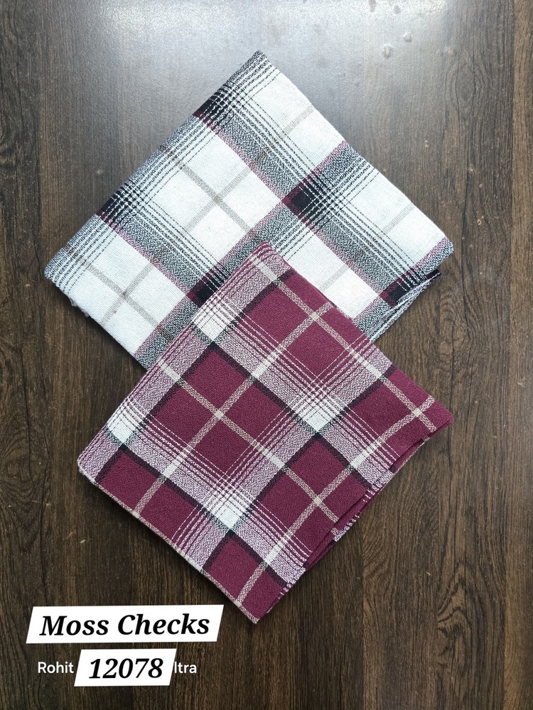 Oxford Checks Cotton Fabric - 100% Cotton, 140 Gsm, Multi-color Pattern | Woven, Quick Dry, Shrink-resistant, Ideal For All Seasons