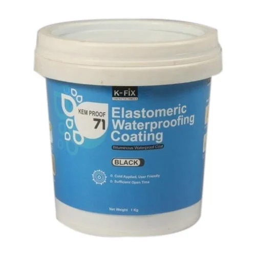 Elastomeric Waterproofing Coating - Color: Black