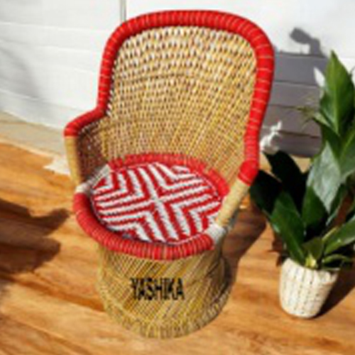 Pure Handmade Bamboo Mudda Chair with (Arm Rest)