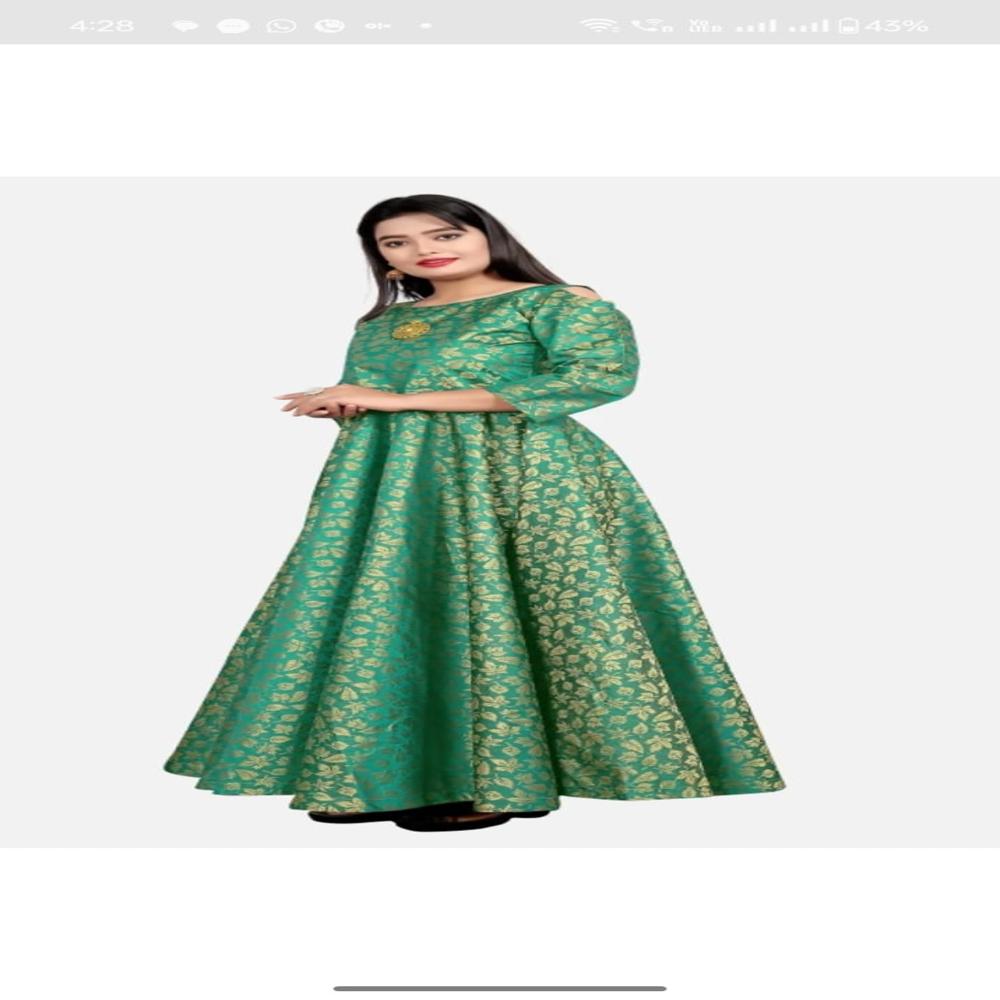 Womens Kurta Set - Cotton Fabric , Light Green And Velvet Color Options, Simple Party Wear Gorgeous Design, Comfortable And Soft Feel For All-day Wear