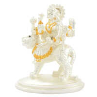 Silver Plated Durga Statue - Feature: Durable