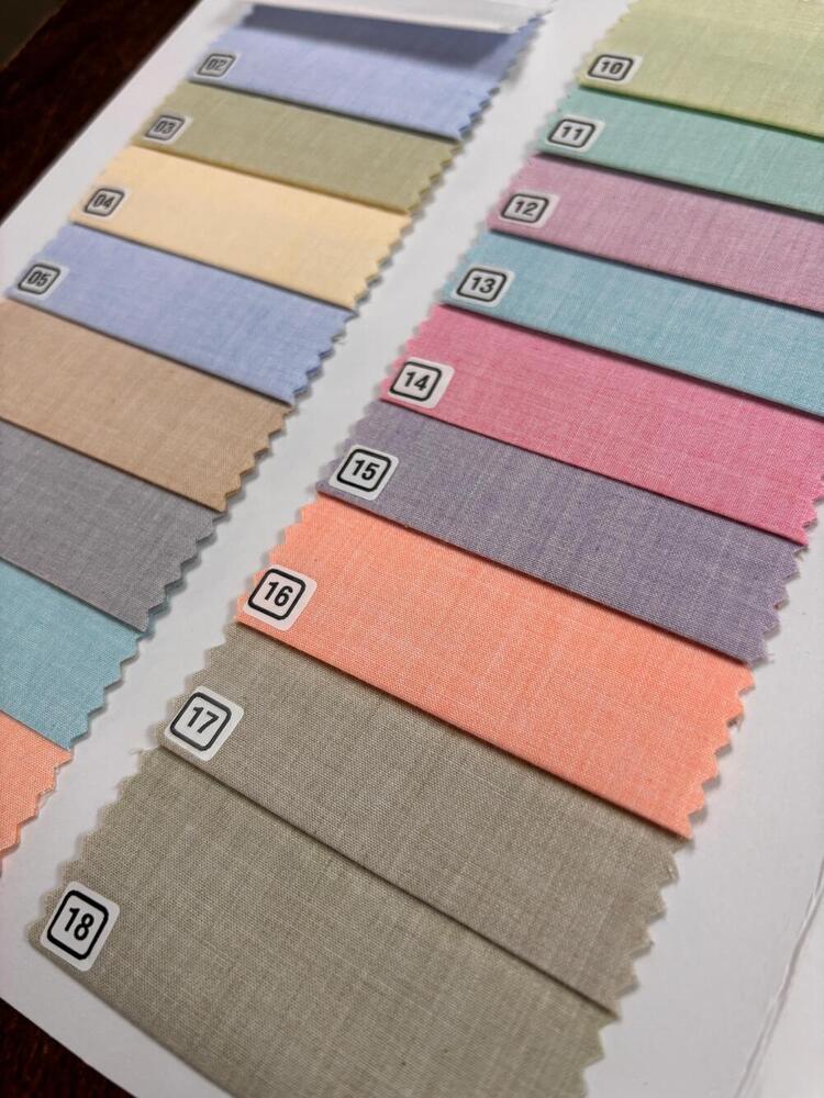 Poly Cotton - 130 Gsm, Multi Colours | Quick Dry, Shrink-resistant, Soft Texture, Woven Satin, Ideal For Stylish Shirts