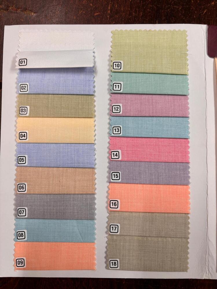 Poly Cotton - 130 Gsm, Multi Colours | Quick Dry, Shrink-resistant, Soft Texture, Woven Satin, Ideal For Stylish Shirts