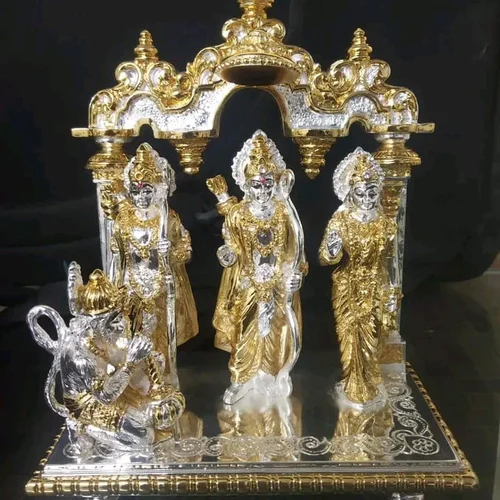Silver Gold Ram Darbar Statue