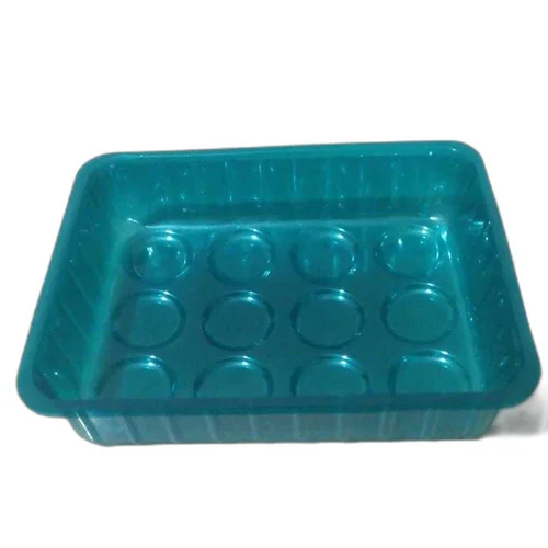 Mushroom Food Packaging Tray - Color: Blue