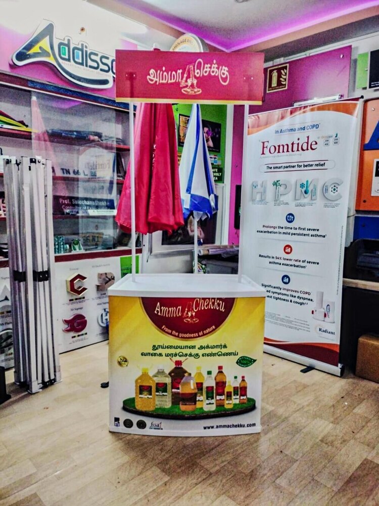 Promotional Brand Advertising Table
