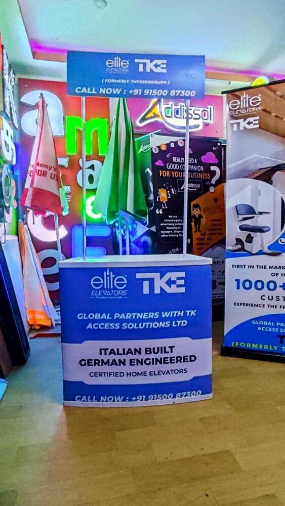 Promotional Brand Advertising Table