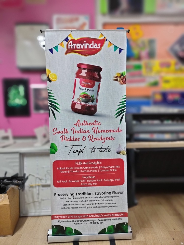 Customized Rollup Standee - Application: Outdoor