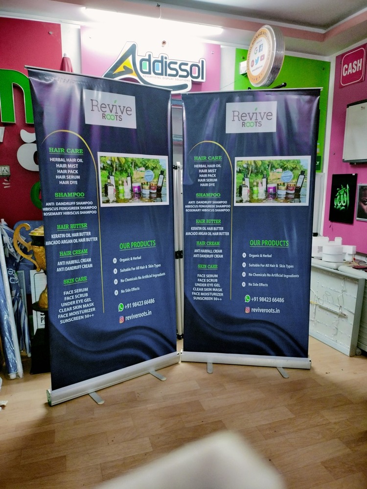 Customized Rollup Standee - Application: Outdoor