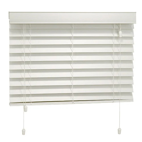 Horizontal Window Blinds - Color: White